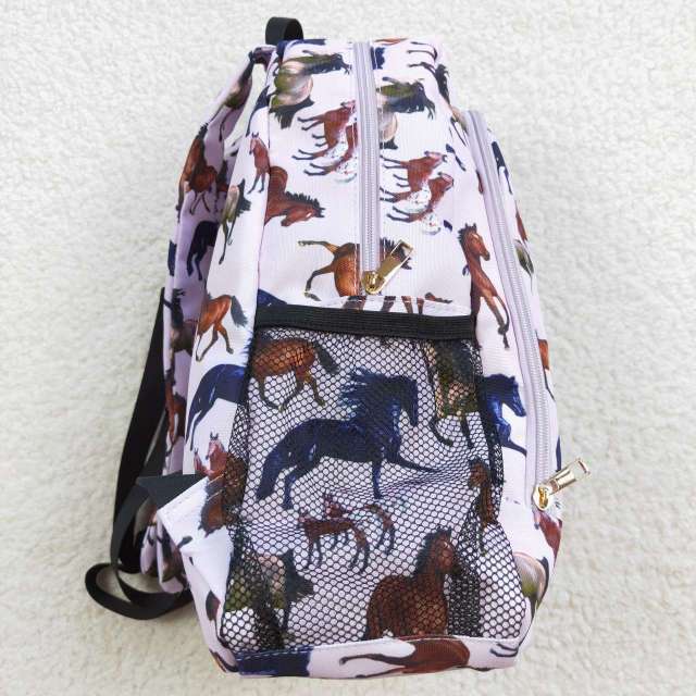 BA0124 Horse Light Purple Backpack