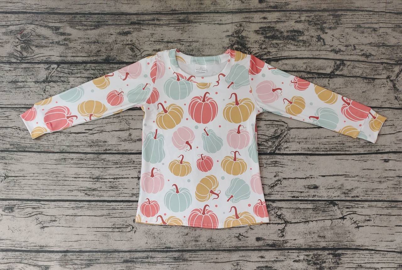 Pre-order summer clothes halloween pumpkin long sleeve top