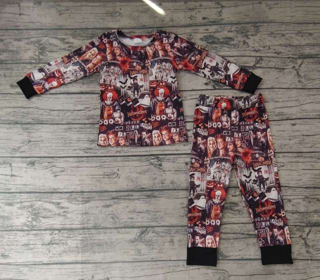 Pre-order boys summer clothes long sleeve pants pajamas set