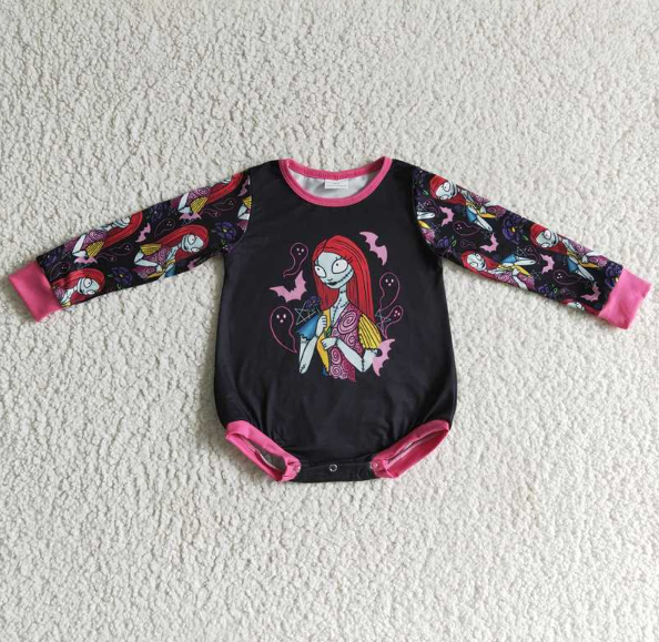 LR0151Corpse Bride Long Sleeve romper