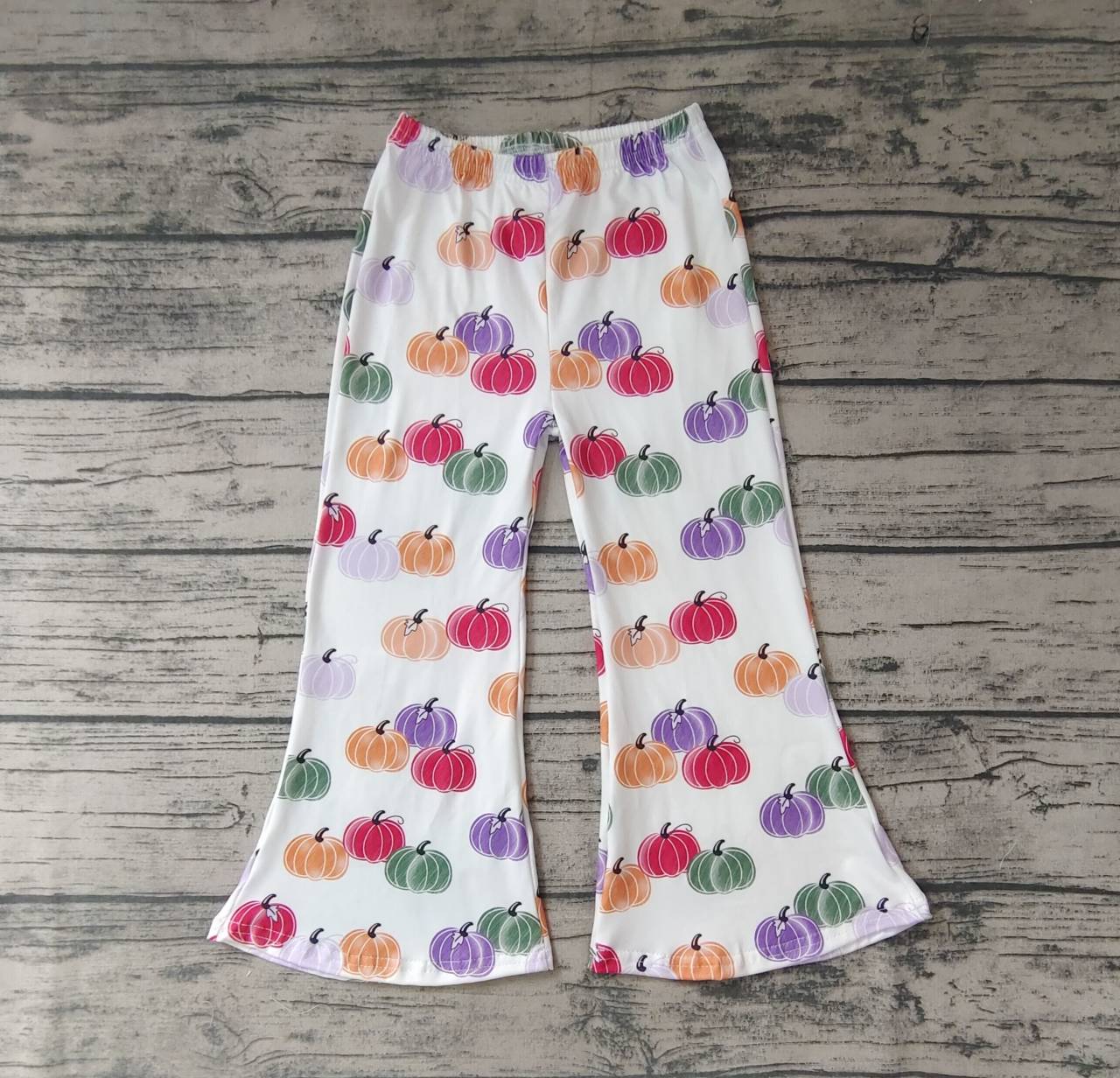 Pre-order girls summer clothes Halloween pumpkin milk silk pants