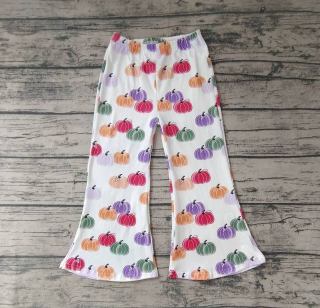 Pre-order girls summer clothes Halloween pumpkin milk silk pants