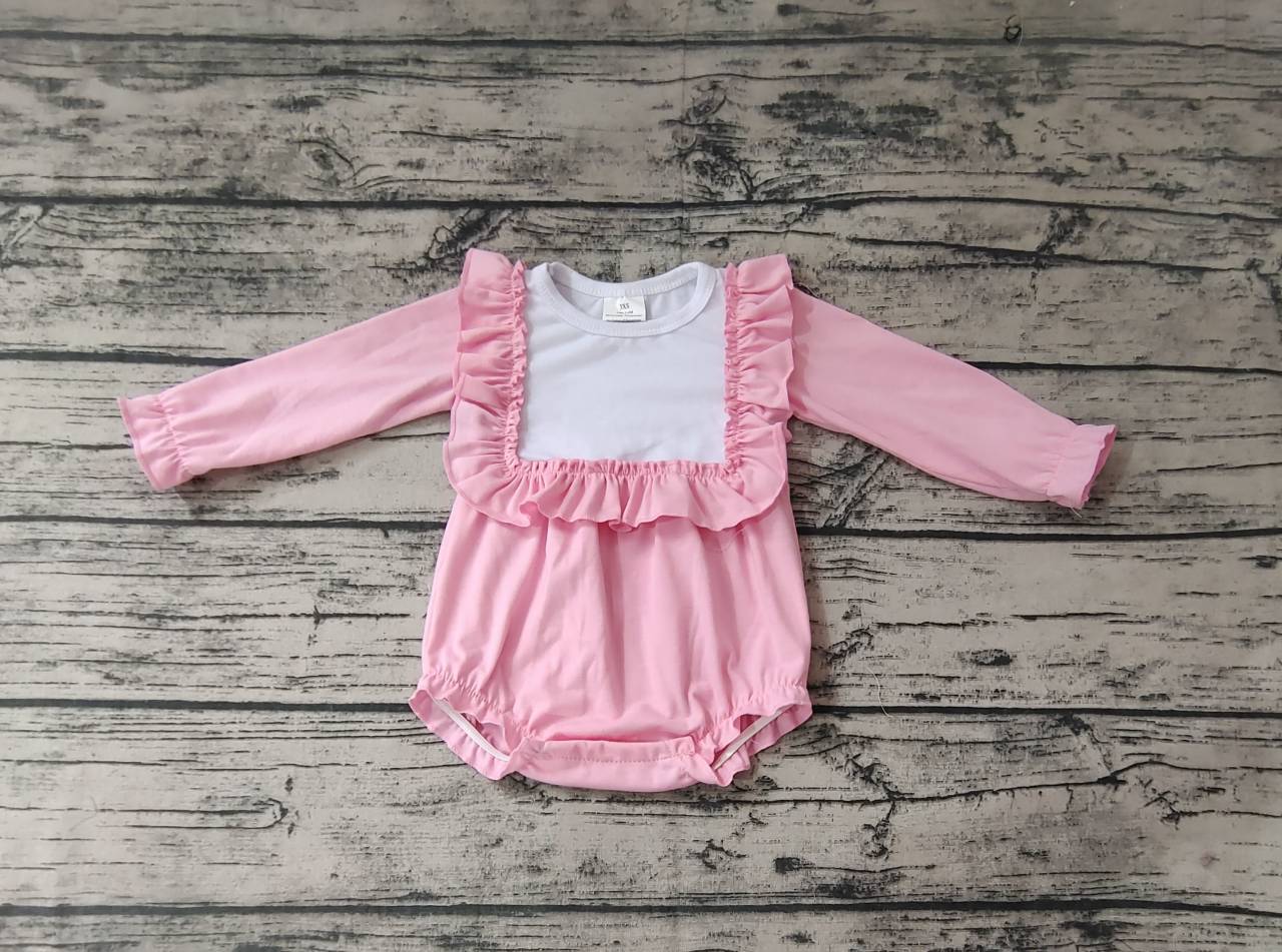 Pre-order girls summer clothes pink long sleeve jumpsuit
