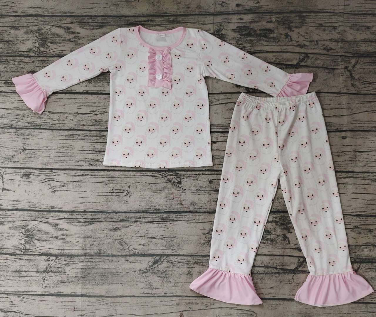 Pre-order girls summer clothes Christmas long sleeve pants set