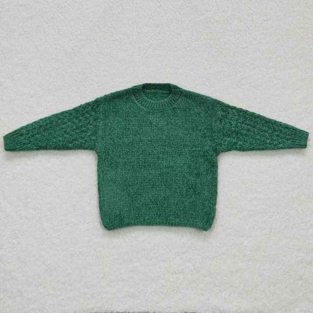 GT0217 dark green sweater