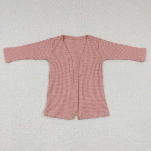 GT0248 Pink Long Sleeve Cardigan Top