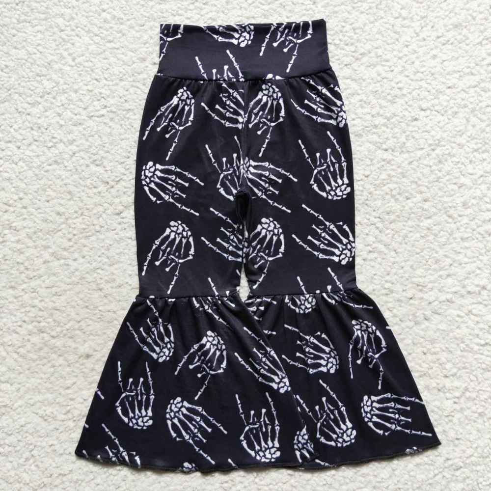 P0259 Skeleton hand black PANTS