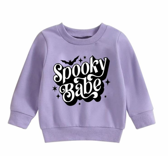 pre order spooky babe long sleeves  shirts