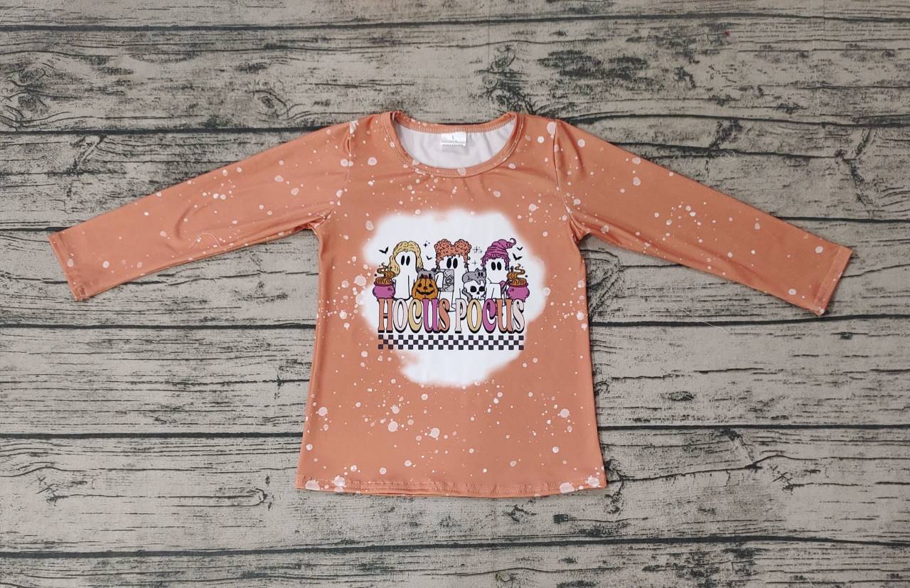 Pre-order kids summer clothes hocus pocus long sleeve top