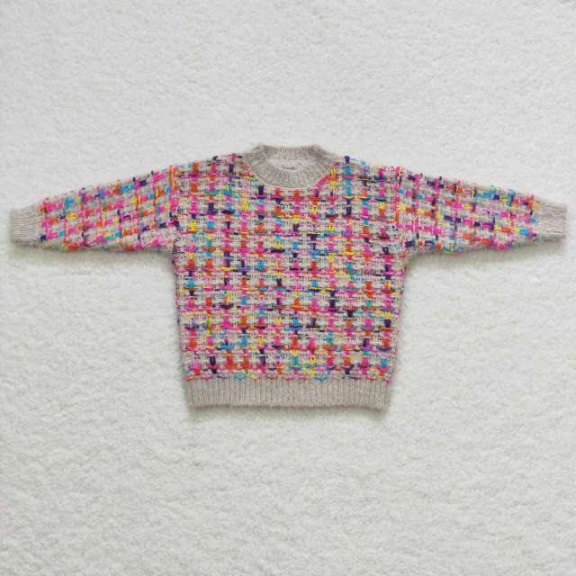 GT0302 Colorful sweater long sleeve top