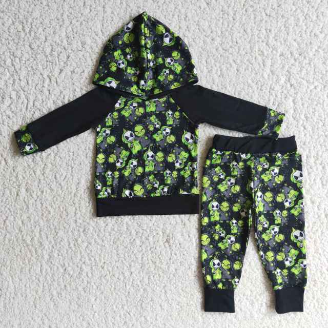 6 A15-14 jack halloween hooded sweatshirt long sleeves and pants suit