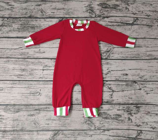 Pre-order boys summer clothes red long sleeve jumpsuit