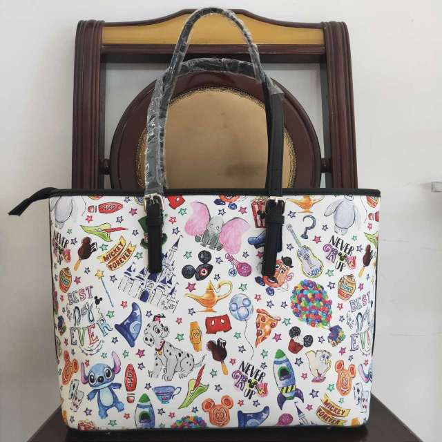 BA0111 Mickey Cartoon Character White Shoulder Bag     size  length13.5inch*width6inch*height10inch