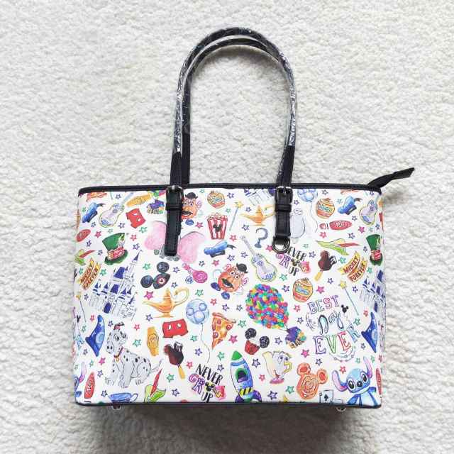 BA0111 Mickey Cartoon Character White Shoulder Bag     size  length13.5inch*width6inch*height10inch
