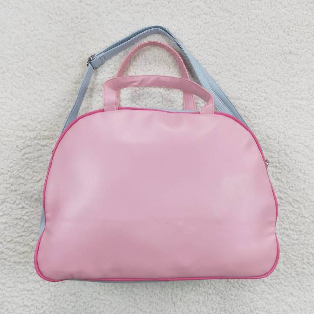 BA0105 happy camper pink and blue handbag