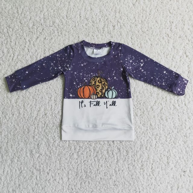 6 B4-32 Children's Pumpkin Long Sleeve Top