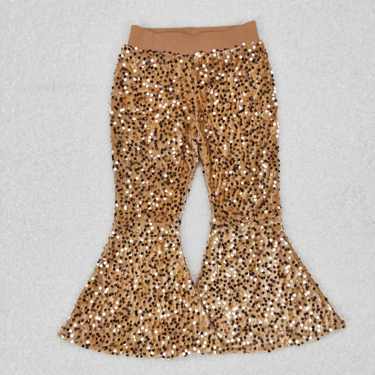 P0110 Khaki sequins pants