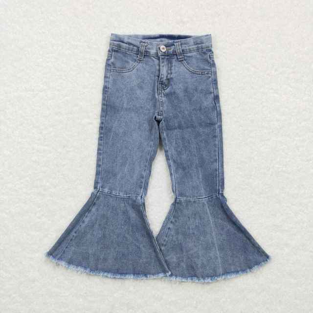 P0325 Light color bell-bottom jeans Jeans