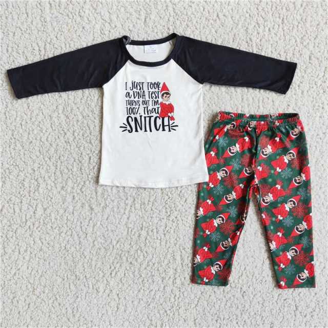 6 B9-2 SNITCH Santa Claus long-sleeved Pants Suit