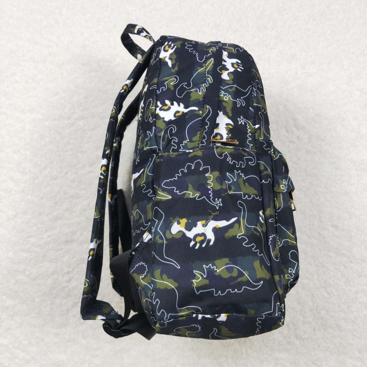 BA0155 Leopard Camouflage Dinosaur Army Green Backpack