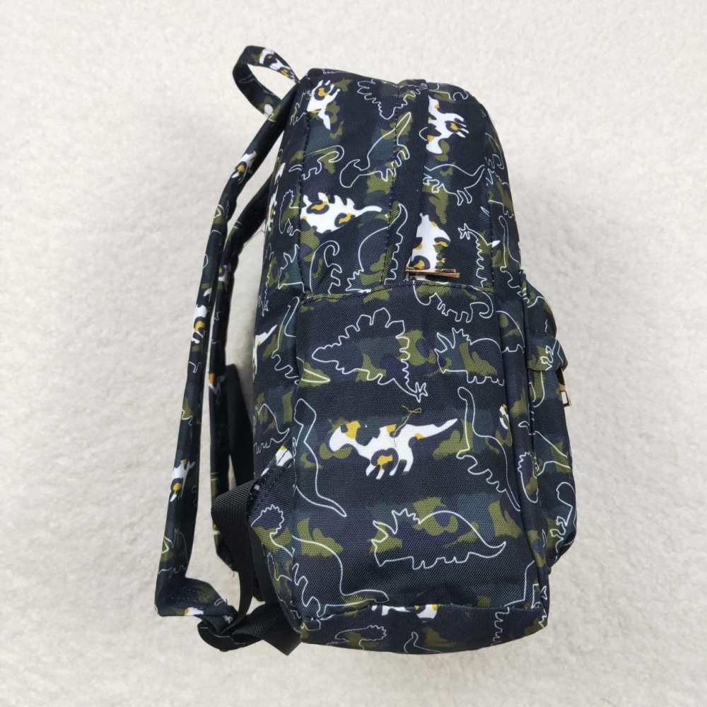 BA0155 Leopard Camouflage Dinosaur Army Green Backpack