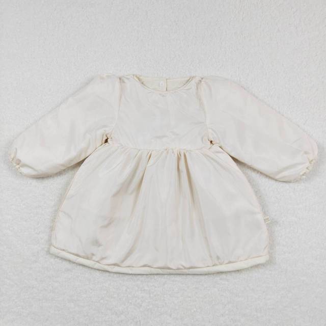 GLD0263 Love milk white thin cotton long-sleeved dress