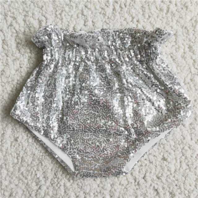 D5-9 White sequined briefs