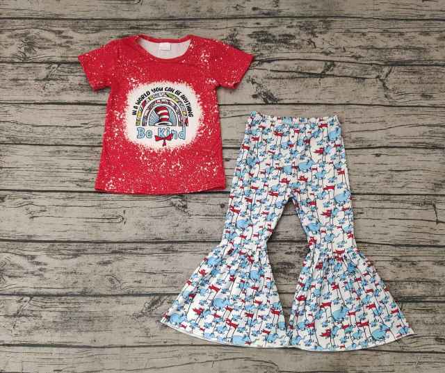 Pre-order baby girl clothes dr seuss short sleeve pants outfits
