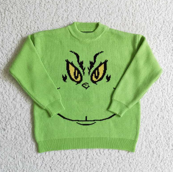 bt0099 green  sweater