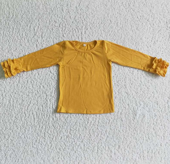 6 C6-26  yellow girl shirt