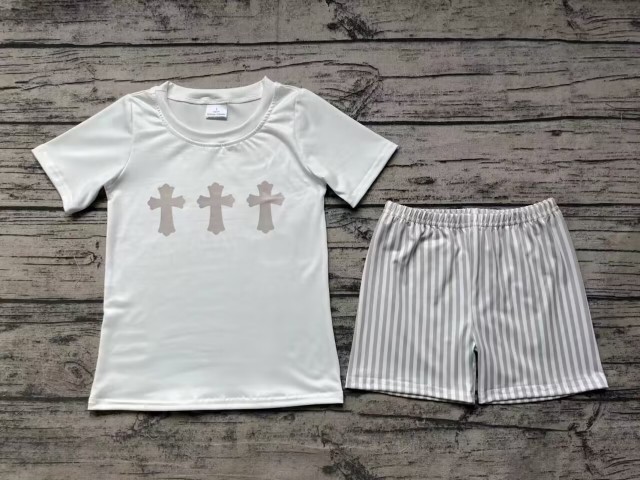 Pre-order baby boy clothes easter short sleeve shorts outfits
