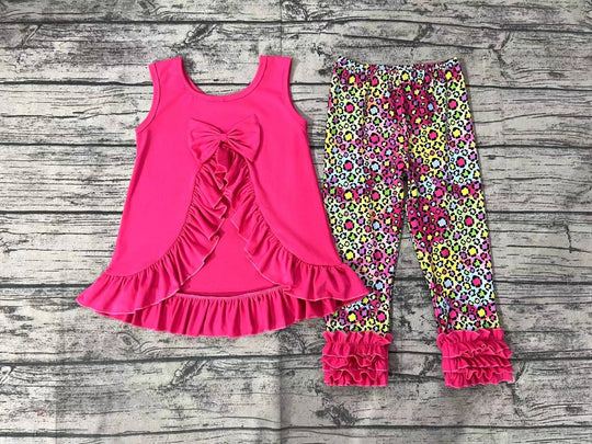 GSPO1097 pre-order toddler girl clothes girl fall spring clothing set