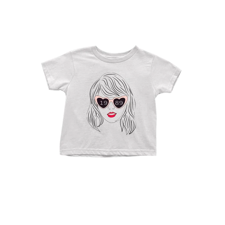 GT0434 pre-order girl clothes 1989 singer print summer top