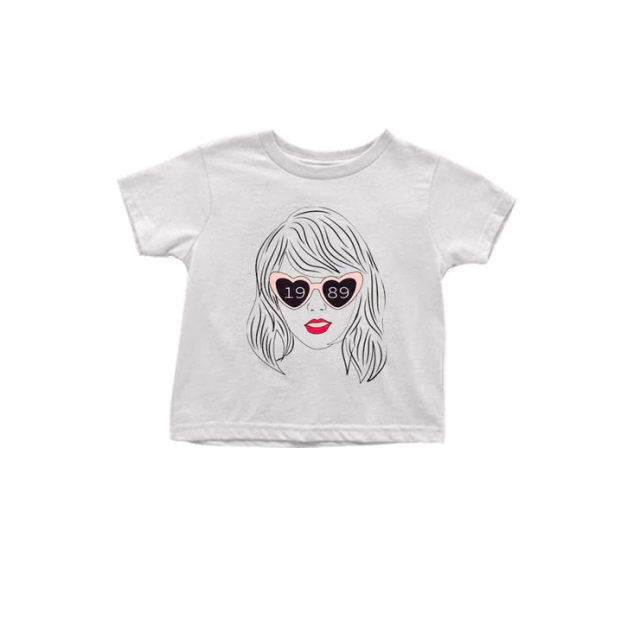 GT0434 pre-order girl clothes 1989 singer print summer top