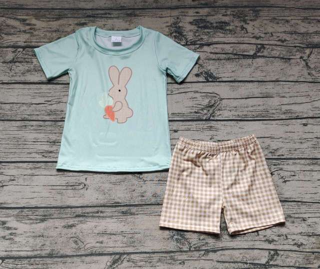 Pre-order baby boy clothes easter rabbit boy summer outfits