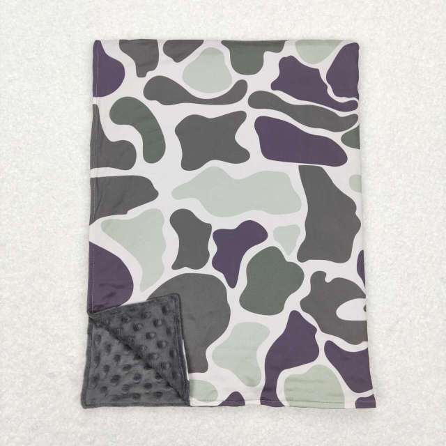 BL0108 Camouflage beige baby blanket