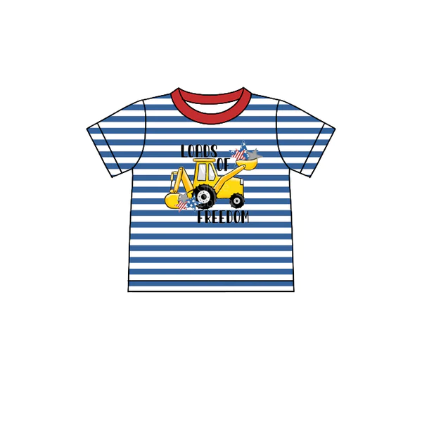 Pre order Toddle boy july 4th construction shirt