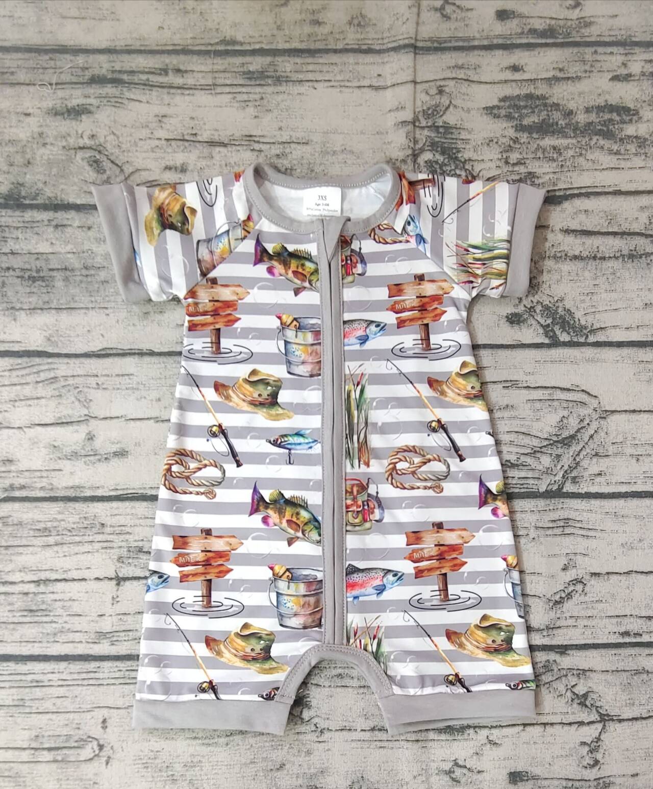 Pre-order boys short sleeve romper