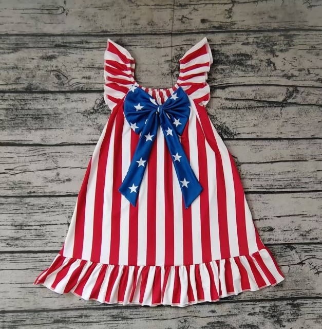 Pre order 4th of July flying leeve dress