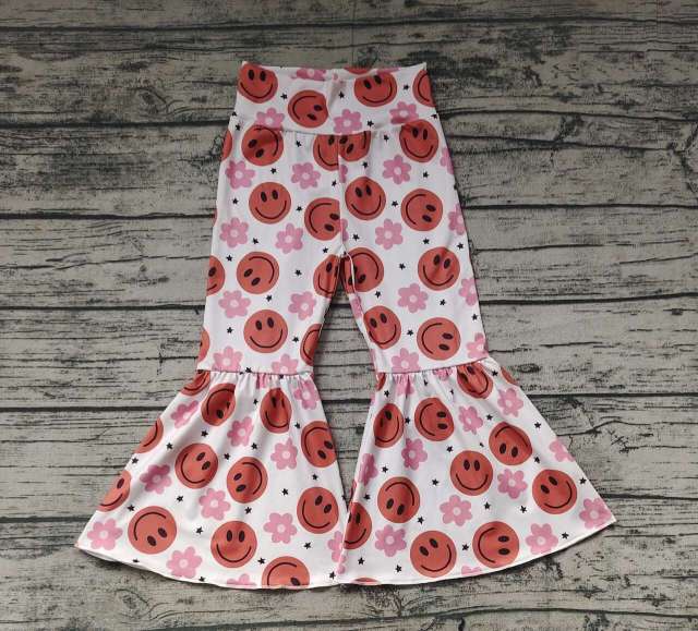 Pre-order baby girls clothes smiley pants