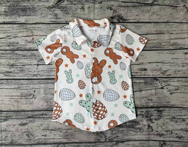 Pre-order baby boy clothes easter short sleeve top