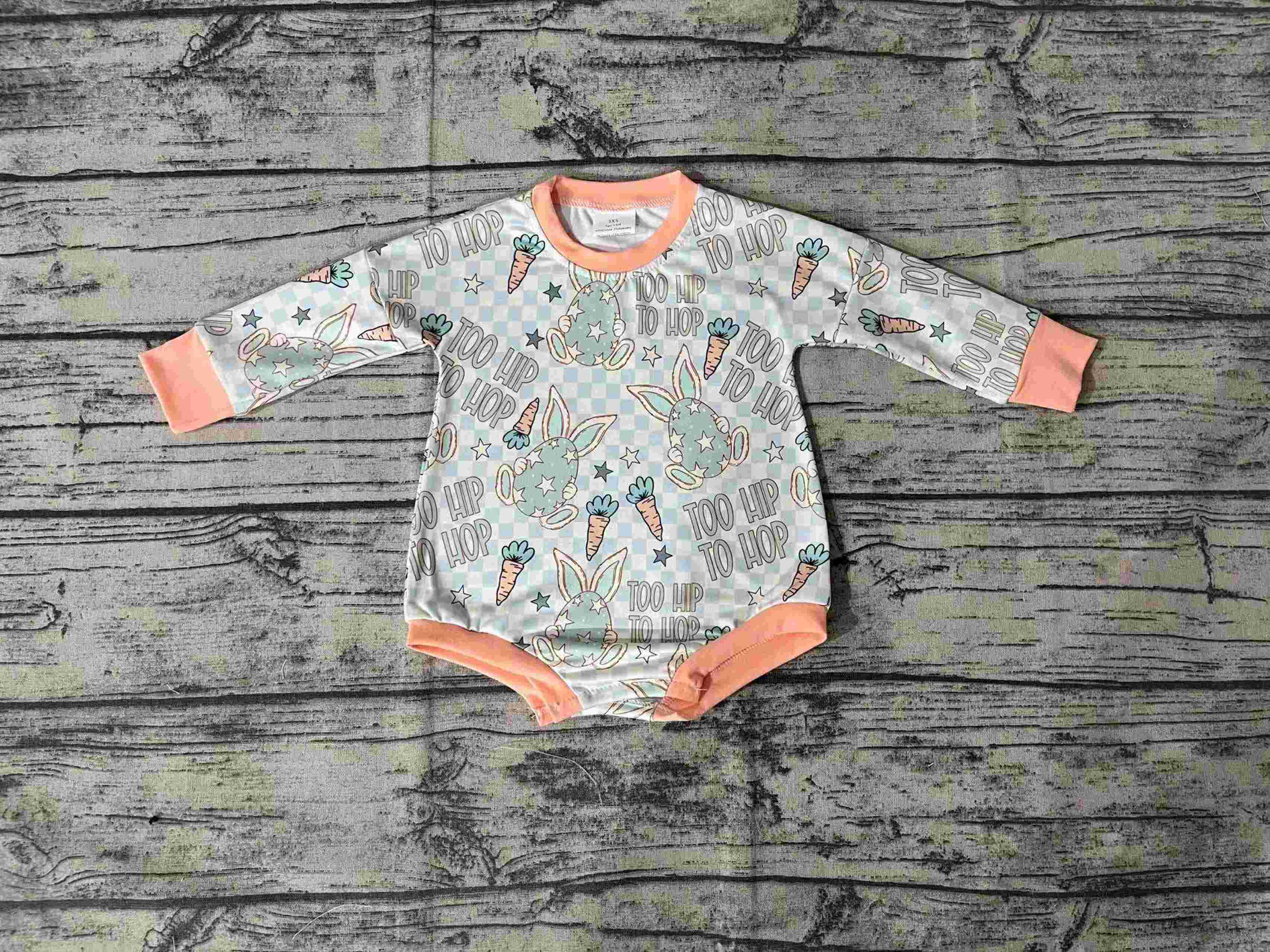 Pre-order baby clothes easter long romper summer bubble