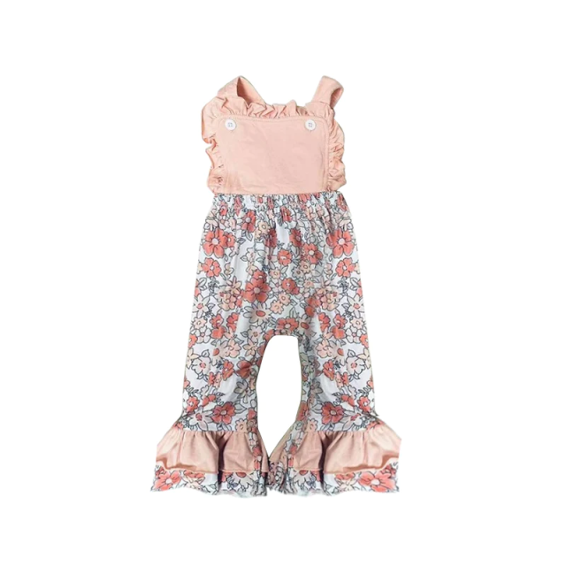 pre-order baby girl clothes floral girl summer jumpsuit flower spring romper