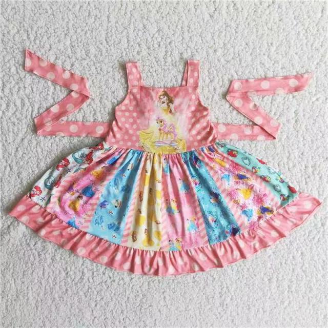 A9-14 Princess pink skirt straps
