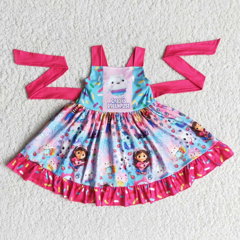 E14-2 cabby's patchwork strap dress