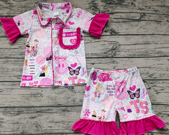 Pre-order baby girl clothes taylor swift pajamas shorts set