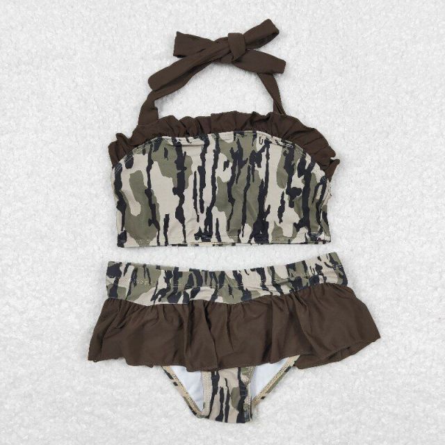S0193   Camouflage lace swimsuit set