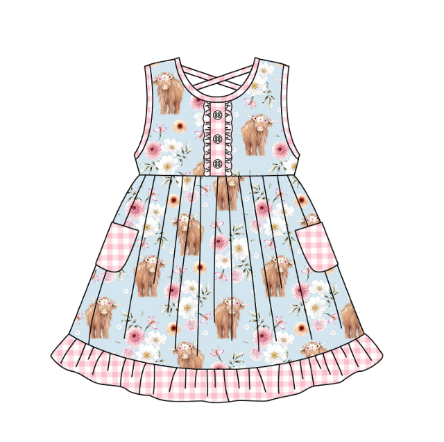 GSD1173  pre order  summer girl dress （6-8weeks become rts）