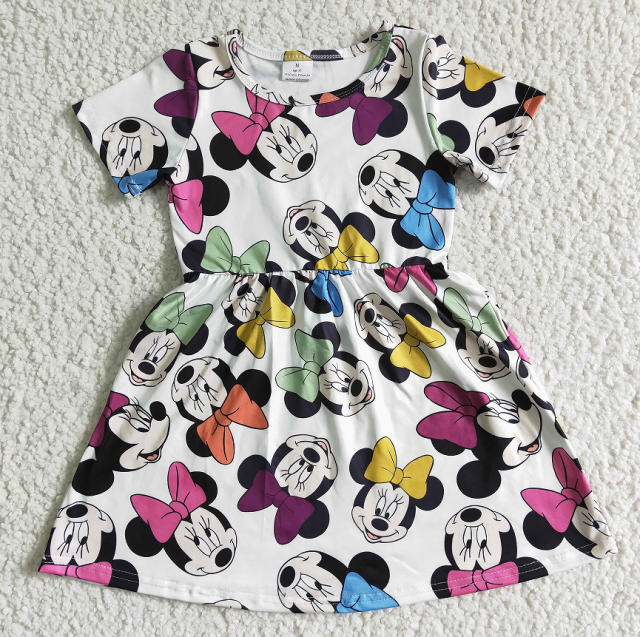 GSD0086 Girls Minnie Short Sleeve dress