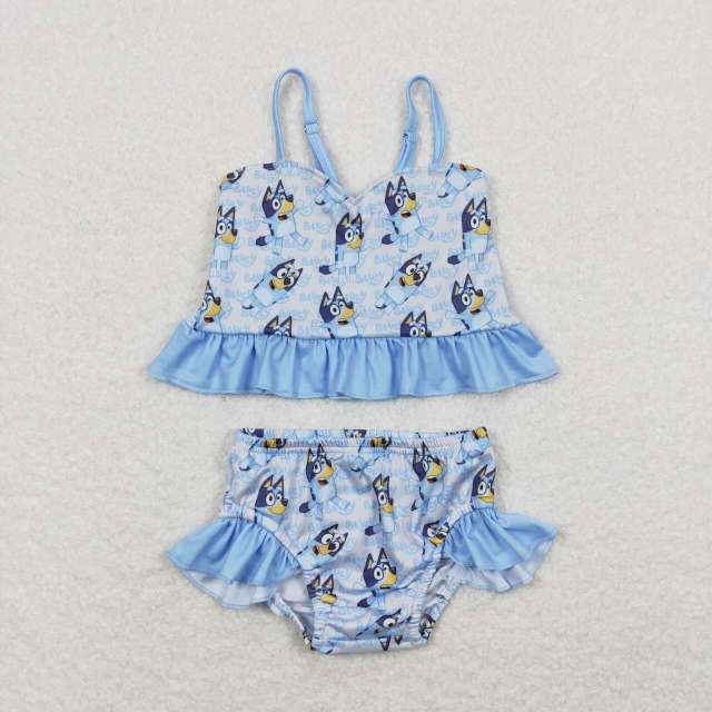 E10-19 Bluey halter swimsuit two-piece set